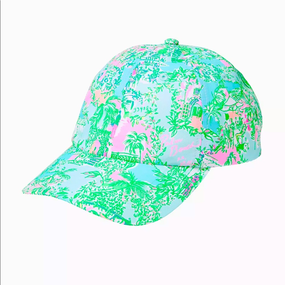 NWT Lilly Pulitzer Run Around Hat in Lilly loves Palm Beach small